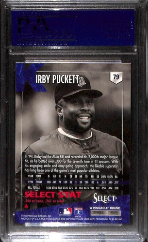 1995 Select #79 KIRBY PUCKETT PSA 6 EX-MT 17387814  - Picture 2 of 3
