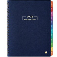 2026 Monthly Planner - 2026 Planner, 2026 Calendar, 12 Colorful Tabs, Jan. 20...