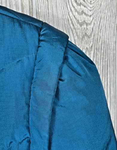 Lord & Taylor Teal cappotto lungo piumino piuma chiusura a levetta e zip taglia large - Foto 18 di 21