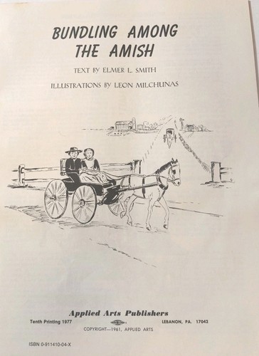 Bundling Among The Amish by Elmer Smith 1977 Courtship Rituals PB Book - Picture 3 of 10
