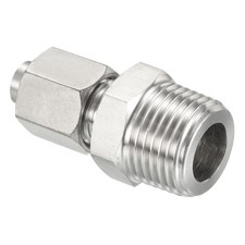 Compression Tube Fitting 1/2PT Male Thread Straight Adapter for 8mm OD Tube