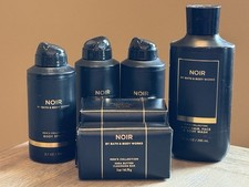 NEW Bath and Body Works "Noir" MENS 7-piece body care set