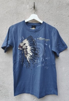 Prairie Mountain Vintage Native Chief Graphic T-Shirt USA Size S