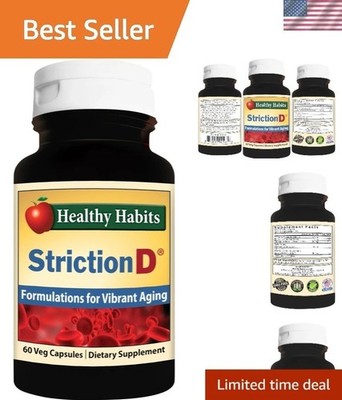 Natural StrictionD with Thiamin & Zinc for Blood Pressure Balance, 60 Capsules