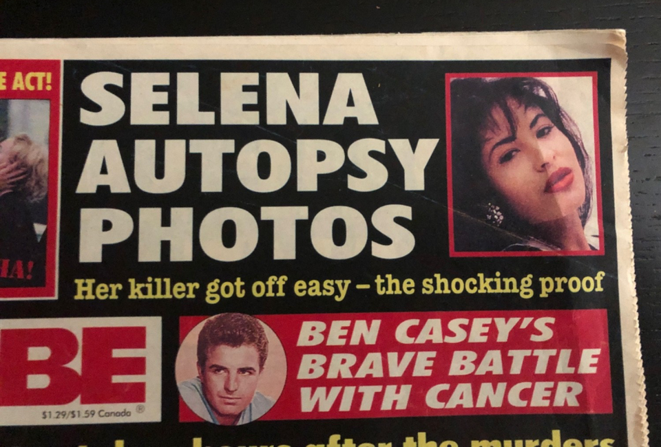 Selena Quintanilla Autopsy Photos “Globe” Scarce Magazine November 1995