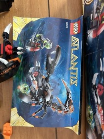 LEGO Atlantis Deep Sea Striker 8076 Box Instructions 260pc Plastic Ages 7-14