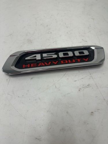 2019-2024 RAM 4500 Heavy Duty Right Passenger Side Hood Emblem Chrome Red OEM - Picture 2 of 10