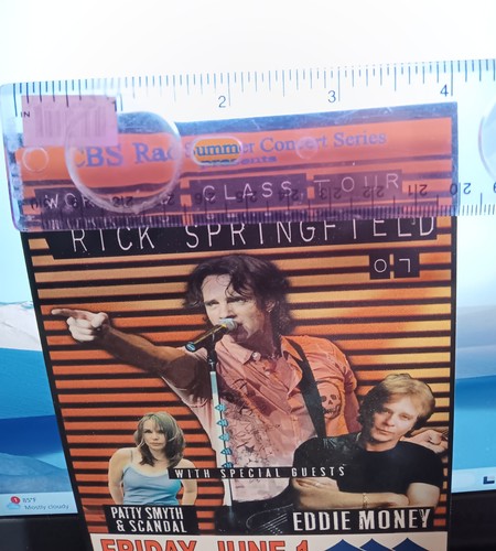 Rick Springfield DVD gebraucht Live in Rockford mit 2 Pier 6 MD 1 Ticket Stub mit Info - Bild 8 von 12