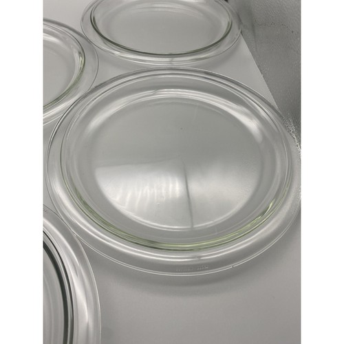 Vintage 6pc Bormioli Rocco Vitrosax Italy Round Plates Clear Glass 9.5”Dia *READ - Picture 7 of 17