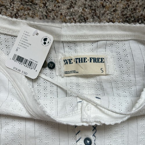 Free People White Button Up Long Sleeve - Picture 5 of 6