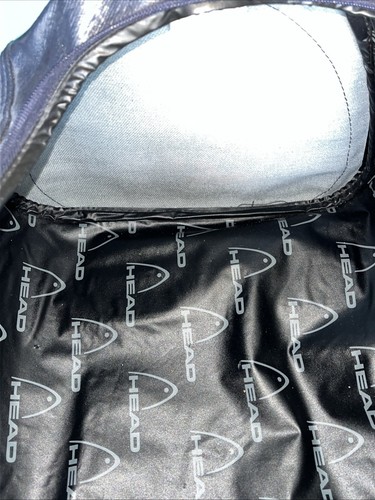 Vintage Head Holdall Bag Sports Gym Retro Faux Navy Aqua Lock Key 50cm 20in - Picture 21 of 23