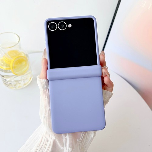 Custodia per Samsung Galaxy Z Flip7 Flip7 FE/6/5/4 Slim PC Tinta Unita Pieghevole Cover - Foto 17 di 19