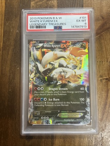 White Kyurem-EX graded PSA 6 for sale on eBay