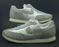 VTG 88' Nike Oceania Womens 7.5 Silver Gray Suede Sneaker Hip Running Shoes