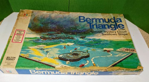 1975Bermuda Triangle Board Game - Milton Bradley -Missing 1 Green Boat-VG - Picture 7 of 7