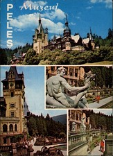 Peles Castle Sinaia Romania vintage postcard y733