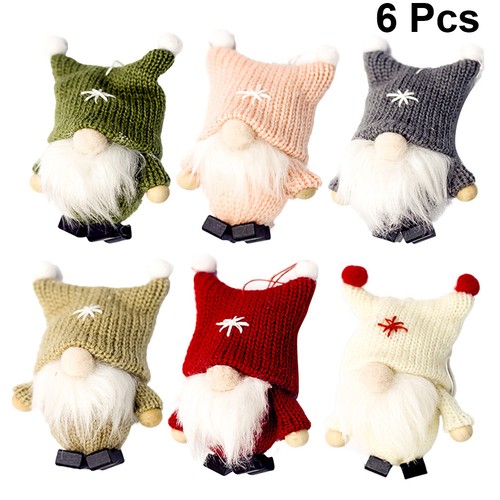 6 Pcs Holiday Ornaments Bulk Pendant Hanging Door Wall Decoration - Picture 3 of 12