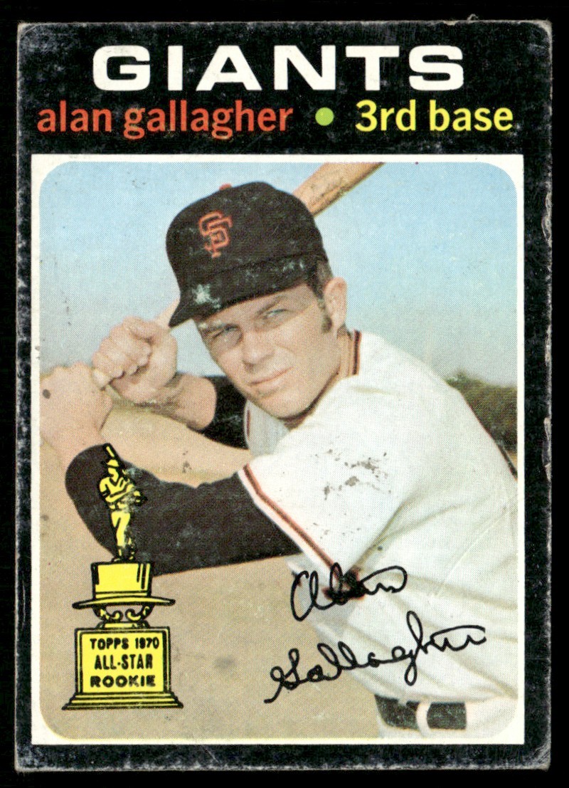 1971 Topps Alan Gallagher RC San Francisco Giants #224