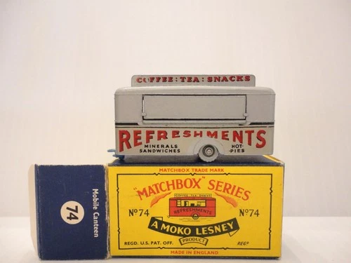 1959 MOKO Lesney Matchbox No.74 'REFRESHMENT CANTEEN' w/SPW & B5 box--see photos