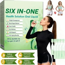 6-in-1 SIX-in-ONE Health Solution Oral Liquid, Advanced Body Care Liquids Drops