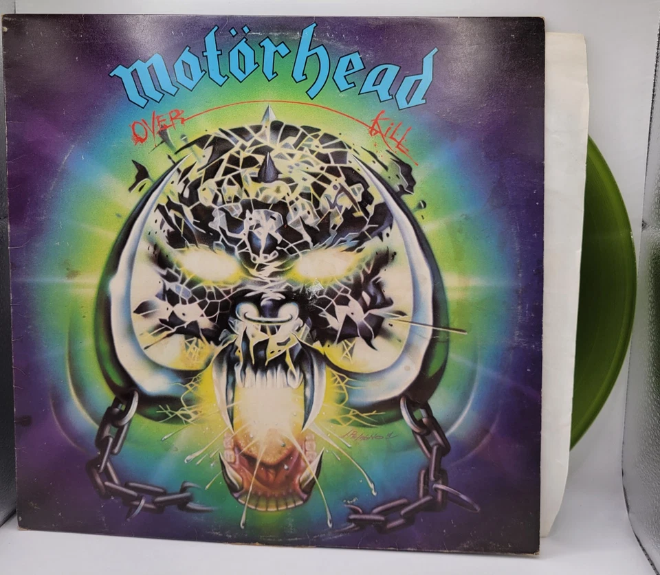 Motörhead Overkill Green Vinyl LP 33rpm 12" EMI Bronze 1979 Original Pressing - Image 2 of 4