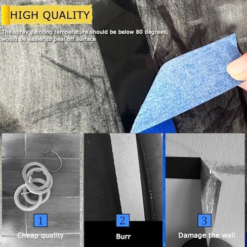 4 Rolls Premium Painters Tape, Blue Tape, Masking Tape, 4 Rolls, 0.94IN X 22YD - Imagen 6 de 7