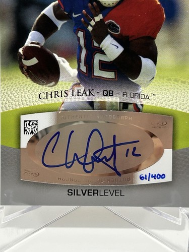 CHRIS LEAK | 2007 Sage Autograph #A31 | Bears Gators Rookie /400 Rare - Bild 2 von 5