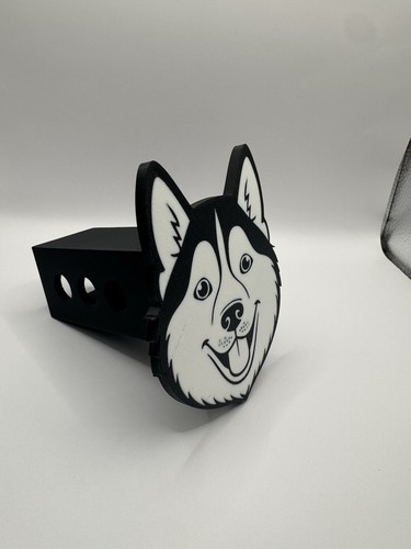 Siberian Husky Dog - Hitch Receiver Cover – Fits 2” – Multiple Designs Available - Picture 3 of 9