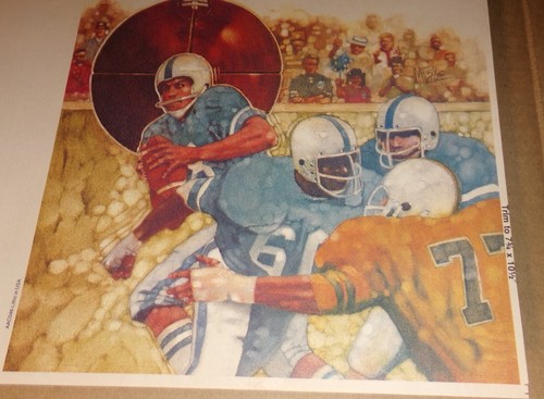 1980 COCA-COLA Blank College / NFL Football Schedule Sheet Poster - Picture 7 of 11