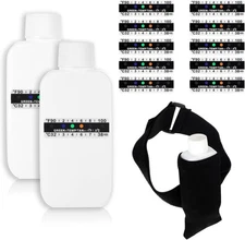 simarro 14 Pcs Urine Test Complete Kit, 2 Pcs Portable Empty Bottles with 10 Pcs