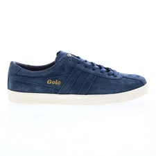Gola Trainer Suede CMA558 Mens Blue Suede Lace Up Lifestyle Sneakers Shoes