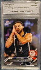 2024 Topps Now Olympic Games /89838 Steph Curry #27 TCC 10 GEM MINT