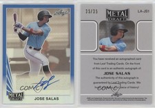 2021 Leaf Metal Draft 1990 Leaf Auto Blue Rainbow /35 Jose Salas #LA-JS1 Auto