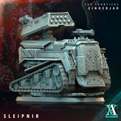 Sleipnir - Space Viking Tank - 3d Printed Miniature - Sci-Fi - D&D