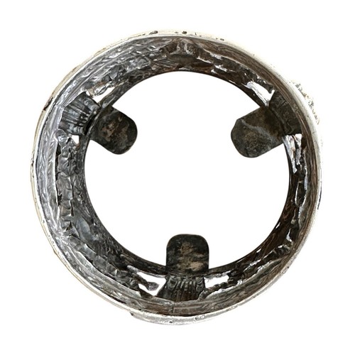 Georgian Sterling Silver Holder for glass insert by Thomas Gibbard cherubs - Picture 10 of 13