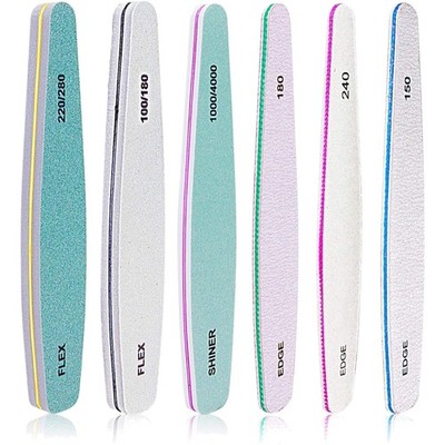 Profi Nagelfeile Emery Boards Set - Doppelseitige Maniküre Feilen