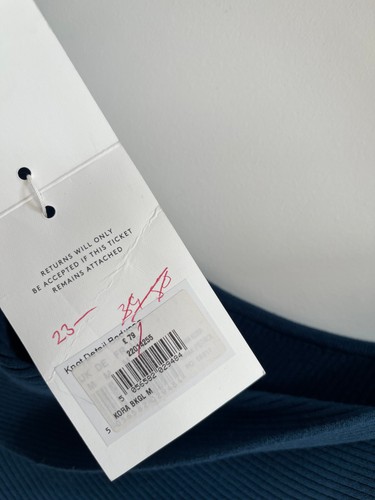 Seraphine Kora Maternity Dress Off Shoulder Knitted Blue Petrol MEDIUM -BNWT £79 - Picture 13 of 17