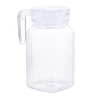 1pc Transparent Large Stripe Water Bottle Transparent Drinks Cold Hot Kettle