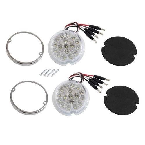 2PCS Side Marker Turn Signal 17 LED 17LED Watermelon Light Red / White For Truck - Bild 2 von 12