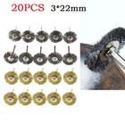 Efficient Dust Removal with 22mm Steel Wire Brushes For Mini Drill Accessory