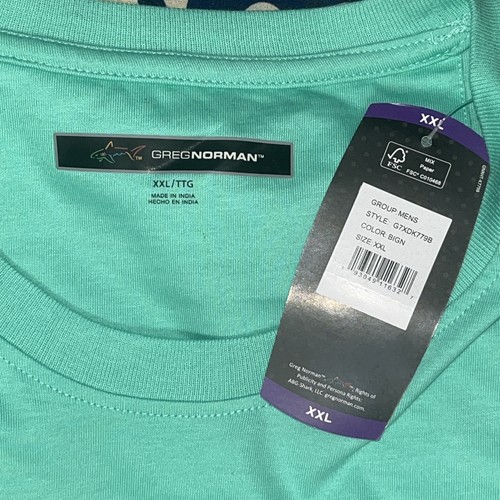 Greg Norman Short Sleeve Pullover Size XXL Green Cotton Crew Neck Golf Shirt - Picture 6 of 8