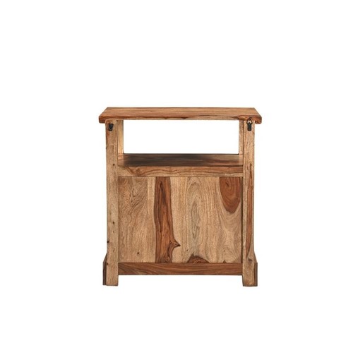 Taran Designs Darcy 3-drawer Live Edge Solid Wood Nightstand in Brown - Picture 6 of 6