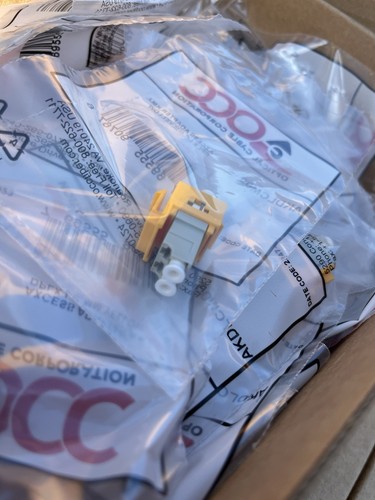 50 Pcs. AKDLCM09 AXCESS ADAPTER, KMJ, DPLX LC, MM, YELLOW Optical Cable Corp. - Picture 2 of 19