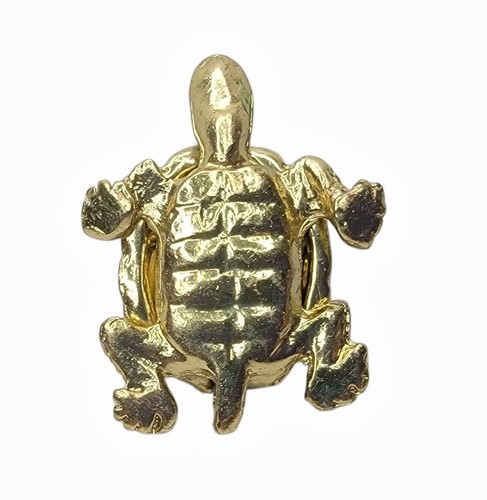 Caja de baratija con bisagras tortuga de metal dorado estrás - Imagen 3 de 7