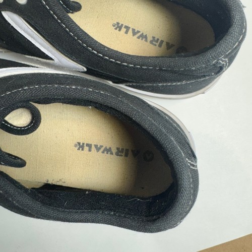 Airwalk Canvas Sneakers Uomo Scarpe da Skateboard Nero Bianco Casual - Foto 9 di 20