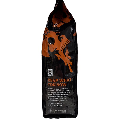 Café Death Wish, saveur naturelle FairTrade, chocolat noisette 10 oz BB 03/08/25 - Photo 3/5