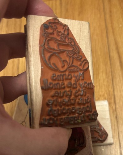 Winnie the Pooh Piglet Timbro Gomma Disney Lotto Legno Legno - Foto 9 di 9