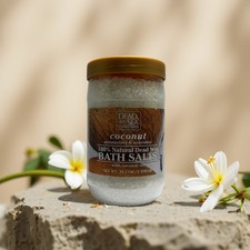 Hydrating Mineral Soak  Coconut Dead Sea Bath Salts by Dead Sea Collection