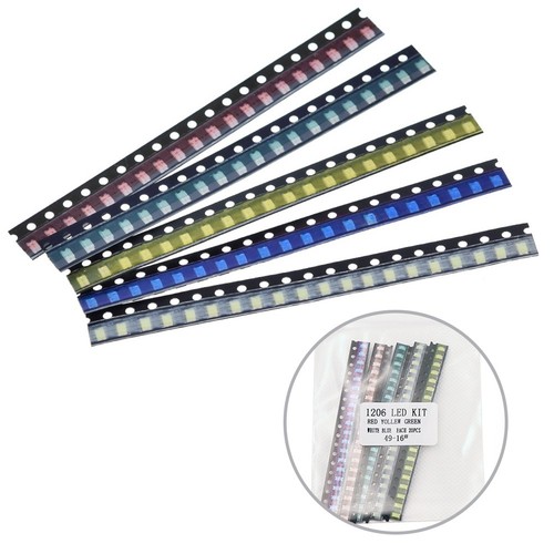 Professional Grade 1206 LED Light Assortment 100pcs Assorted Colors - Picture 6 of 15