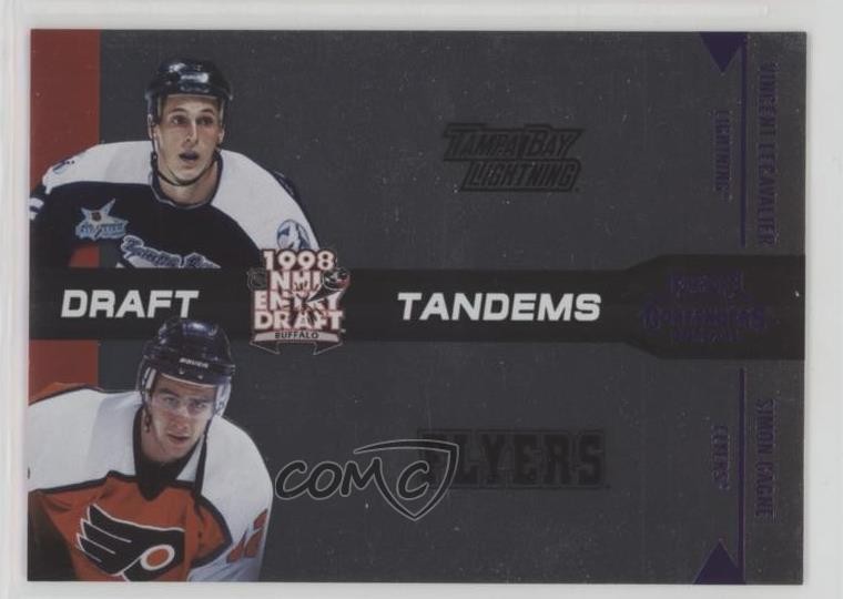 2010 Playoff Contenders Draft Tandems Purple /100 Vincent Lecavalier Simon Gagne